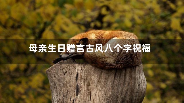 母亲生日赠言古风八个字祝福